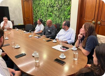 Reunião institucional com parceiros
